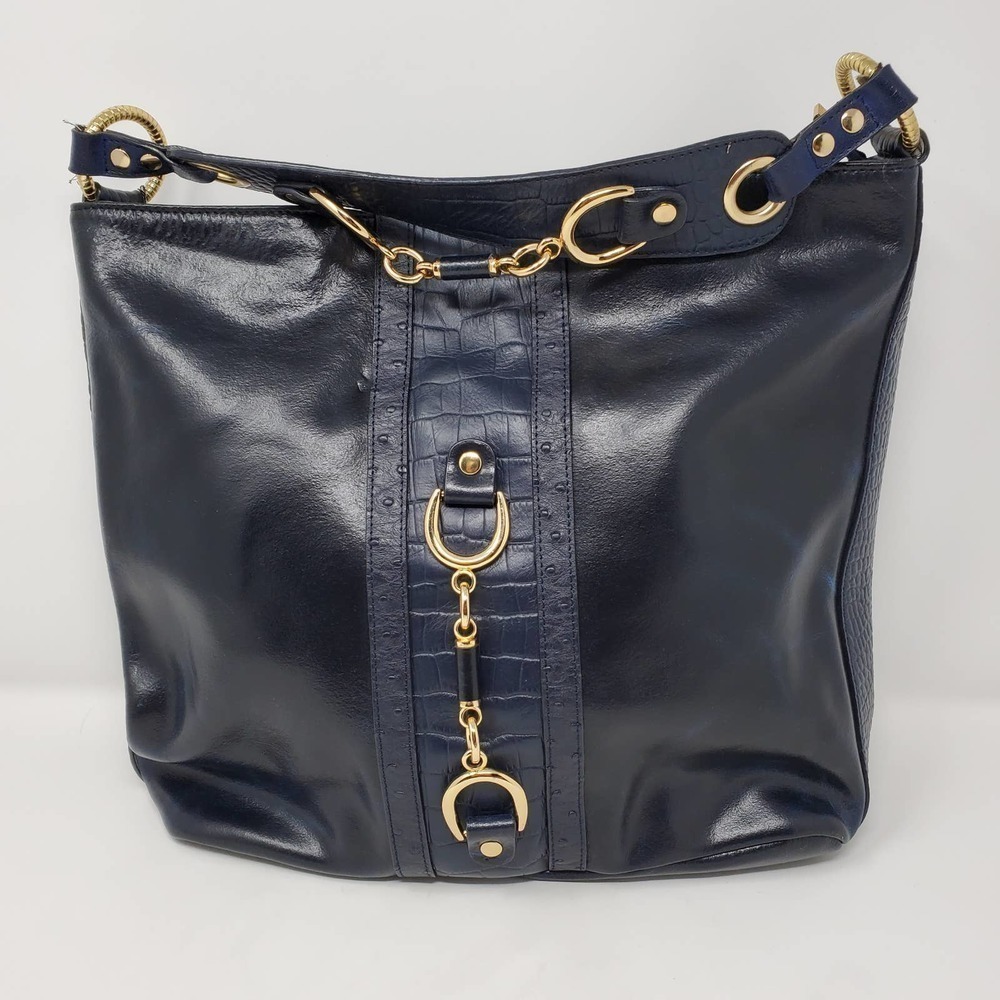 The Find Leather Everyday Tote Shoulder Rich Blue Bag Minimalist Quiet Luxury